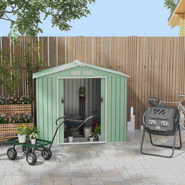Composteur de Jardin - bac à Compost pour déchets - Rotatif 360° - Double Chambre 160 L - Acier PP Noir
