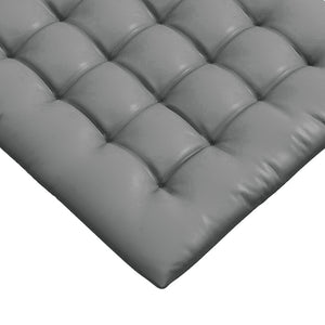 Lot de 6 coussins de chaise de jardin, Coussins extérieur capitonné, grand confort cm avec attaches, dim. 40L x 40l cm Gris