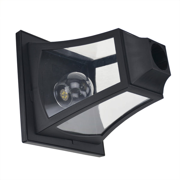 Lampadaire de jardin extérieur à LED solaire avec capteurs 3 abat-jours - H.182.5 cm - IP44