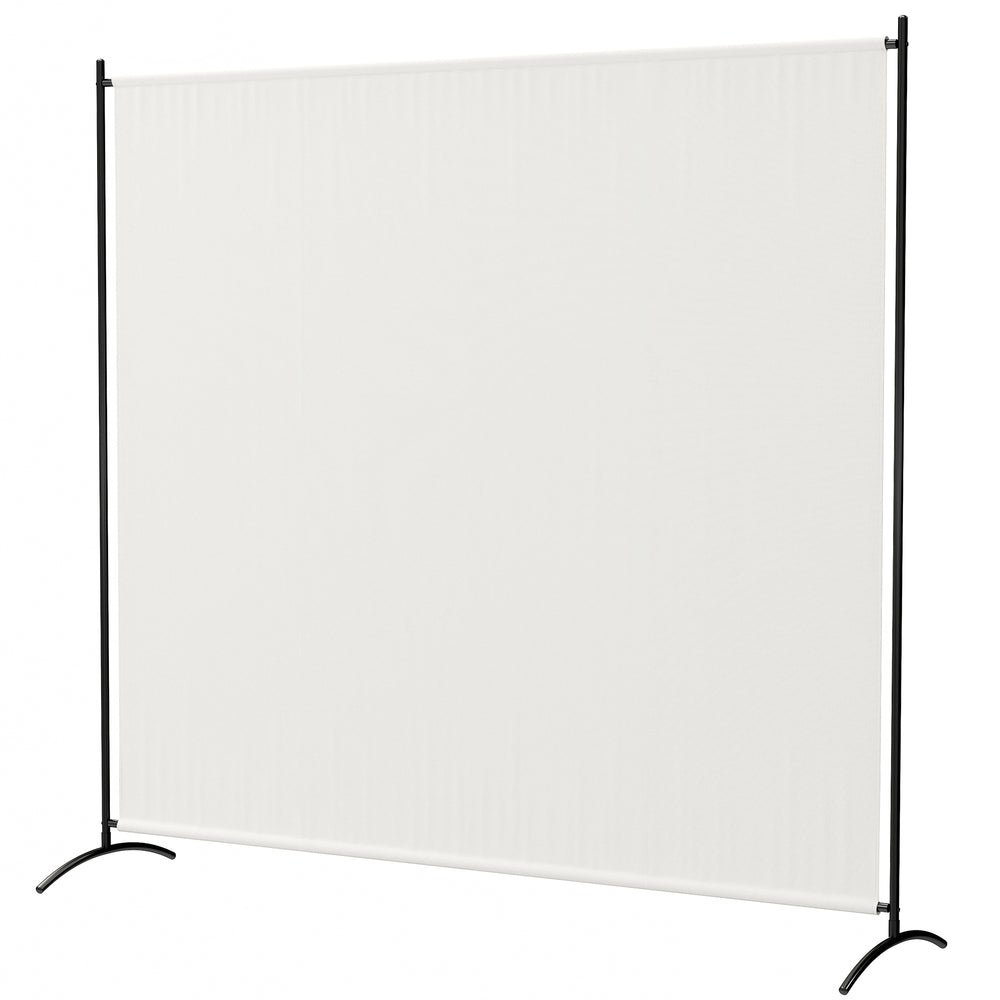 Paravent Extérieur à Panneau Unique, Séparateur de Pièce de 180H cm avec Protection UV30+, Panneau Brise-Vue avec Base Stable pour Intérieur et Extérieur, Beige