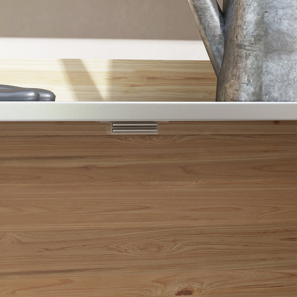 Table de rempotage table de jardinage style rustique avec placard et étagères et plateau galvanisé patins antidérapants en bois sapin pré-huilé dim. 90,5L x 41l x 124,5H cm jaune