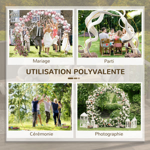 Arche de ballon arche pour ballon arche pour plantes grimpantes pour mariage, anniversaire, cérémonie et banquet en acier doré