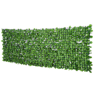 Haie Artificiel Brise-Vue décoration Rouleau 3L x 1H m Feuillage réaliste Anti-UV Vert