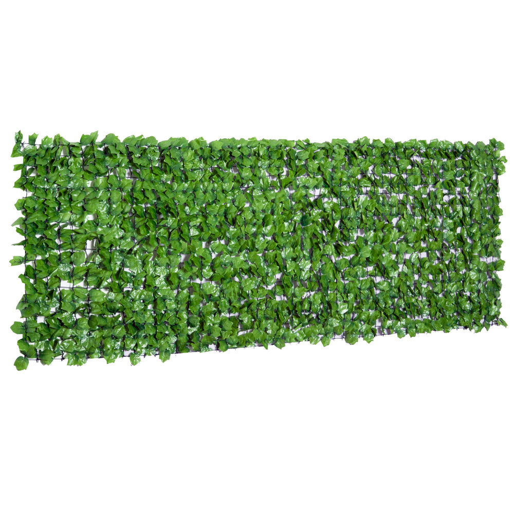 Haie Artificiel Brise-Vue décoration Rouleau 3L x 1H m Feuillage réaliste Anti-UV Vert