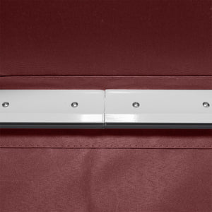 Store banne Manuel rétractable Angle Réglable Aluminium Polyester imperméabilisé 3,5 x 2,5 m rouge