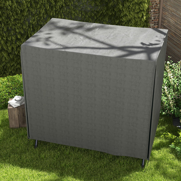 Housse de protection pour balancelle de jardin housse de balancelle de jardin toile Oxford ouverture zippée 177 x 114 x 152 cm gris foncé