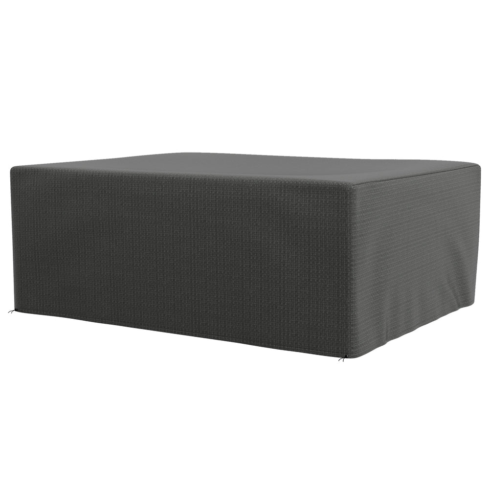 Housse salon de jardin extérieure, bâche de protection extérieure, anti-UV, en polyéthylène de haute résistance, housse table de jardin, 235 x 190 x 90 cm, gris