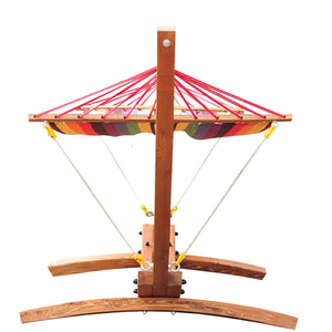 Hamac de Jardin avec Support en Bois hamac sur Pied 1 Personne Charge Max. 120 Kg
