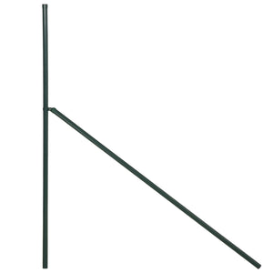 Grillage Rouleau soudé - Maille 7,3L x 6,3l cm - Hauteur 2 m - Longueur 10 m - poteaux, Jambes de Force Inclus - Acier revêtement PVC Vert