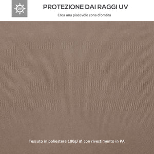 Toit de Remplacement pour pavillon de Jardin Toile de Rechange pour pavillon tonnelle Tente 3 x 3 m Marron