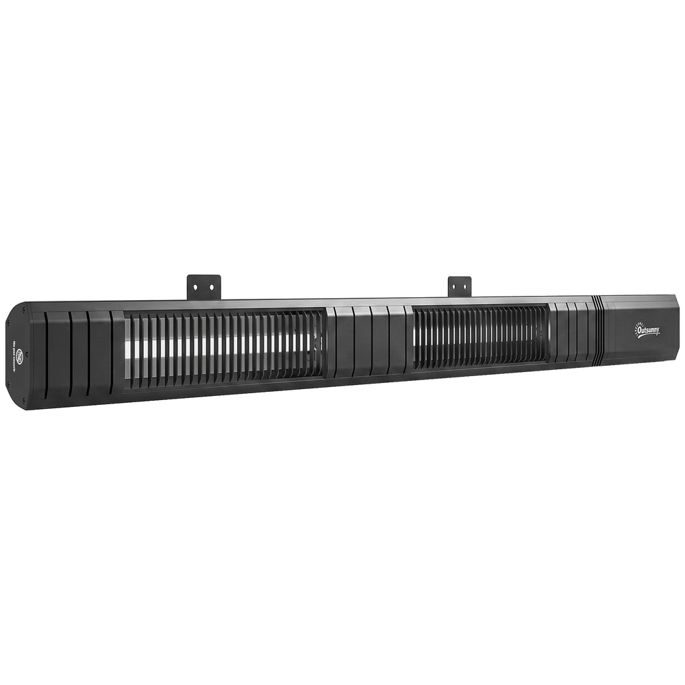 Radiateur Infrarouge 3000W, Chauffage Extérieur Électrique Mural IP65 avec Télécommande, Écran LED, Minuterie, 9 Niveaux, Chauffage Radiant pour Terrasse, Intérieur, Jardin, Balcon, Noir