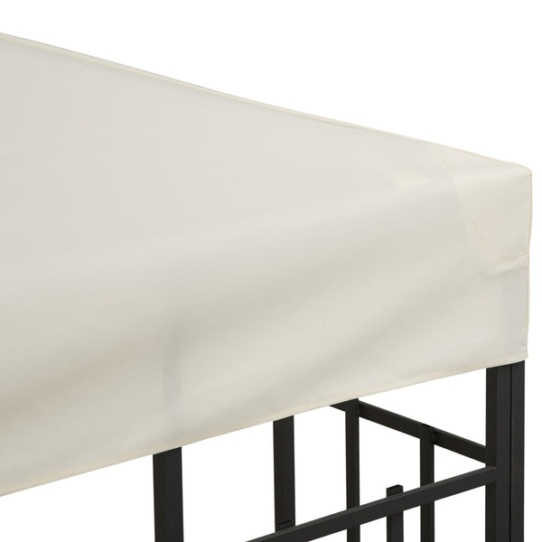 Toit de Remplacement pour Gazebo de Jardin Toile de Rechange pour pavillon tonnelle Tente 3 x 3 m Crème