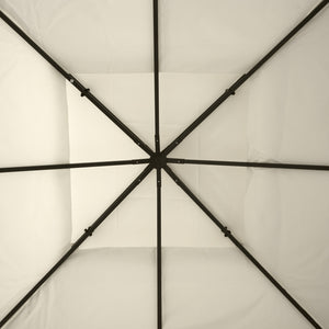 Toit de Remplacement pour Gazebo de Jardin Toile de Rechange pour pavillon tonnelle Tente 3 x 3 m Crème