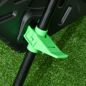 Composteur de jardin - bac à compost pour déchets - rotatif 360° - double chambre 130 L - acier PP noir