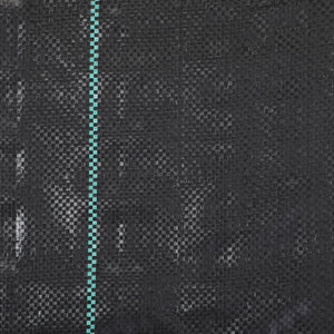 Toile de paillage, géotextile de paillage contre les mauvais herbes 100 x 1 m, résistant aux déchirures et conditions climatiques extrêmes, en polypropylène, noir