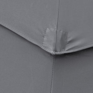 Parasol de jardin extérieur parasol inclinable rond Ø 2,85 x 2,5 m avec ouverture fermeture manivelle, 2 évents, toile 180 g/m² protection Anti-UV, parasol pour balcon, terrasse, gris