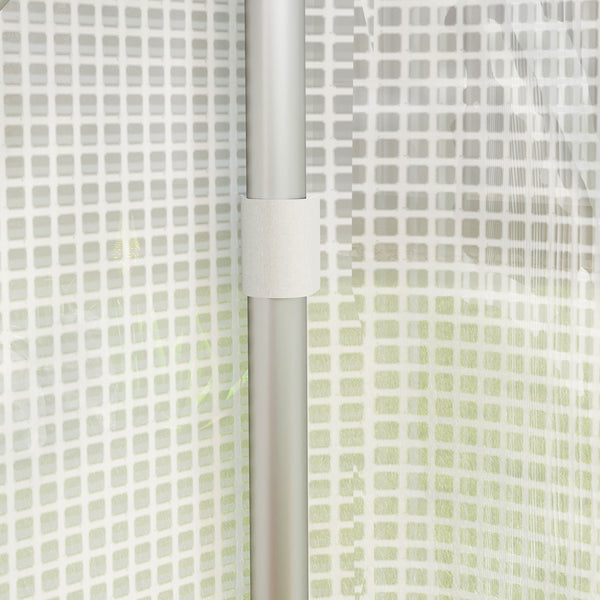 Serre de jardin 12 m², serre tunnel de jardin 4 x 3 x 2 m avec portes enroulables et grandes fenêtres en maille, serre en acier galvanisé et PE haute densité 140 g/m² résistante aux UV, blanc