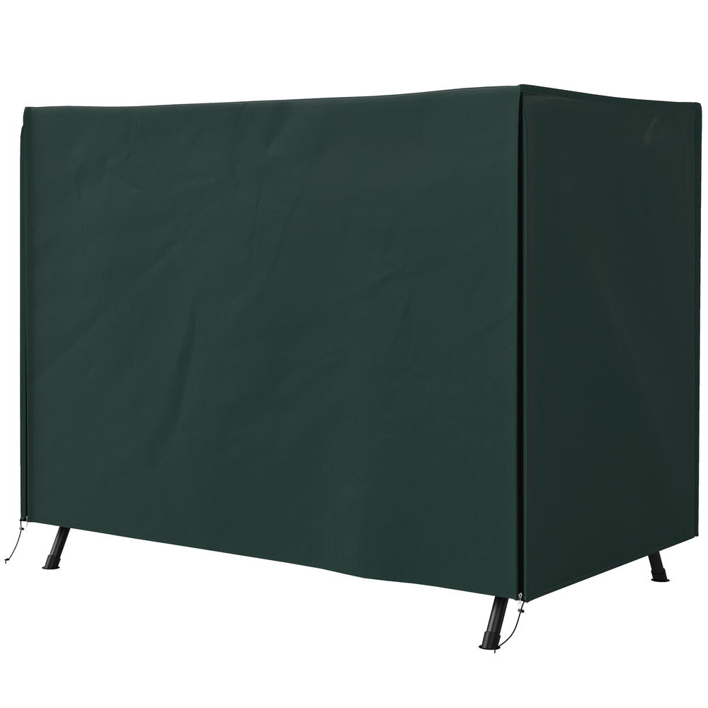 Housse de Protection balancelle de Jardin 3 Places bâche étanche dim. 2,05L x 1,24l x 1,64H m Oxford Haute densité 600D Vert