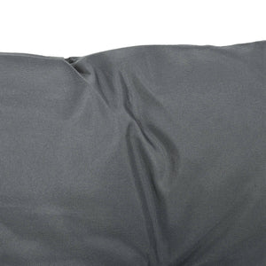 Lot de 2 coussins de chaise d'extérieur, galette de chaise avec attaches, coussins de jardin pour terrasse ou balcon, 98 x 50 x 8 cm, gris