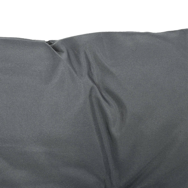 Lot de 2 coussins de chaise d'extérieur, galette de chaise avec attaches, coussins de jardin pour terrasse ou balcon, 98 x 50 x 8 cm, gris