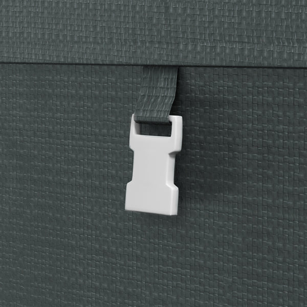 Abri de jardin tente de stockage portable abri de vélo garage pour extérieur avec cadre en métal galvanisé et grande porte, 1,2 x 1,8 m gris foncé