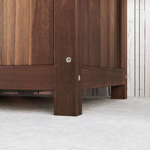 Jardinière avec Treillis - bac à Fleurs - jardinière sur Pied - dim. 76L x 36l x 170H cm - Fond à Lattes - Bois Sapin pré-huilé foncé marron