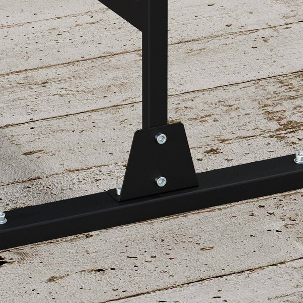 Panneau brise vue décoratif paravent extérieur noir à motif végétal en métal - 122 x 45 x 198 cm, noir