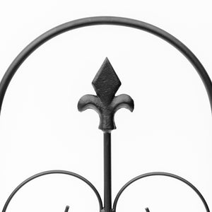 Clôture de jardin, 62,5x83 cm, bordure de jardin en fil métallique antirouille, barrière pour animaux, noir