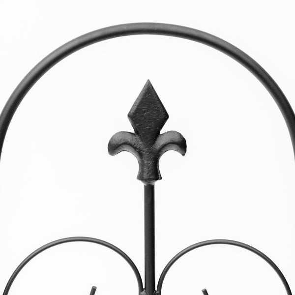 Clôture de jardin, 62,5x83 cm, bordure de jardin en fil métallique antirouille, barrière pour animaux, noir