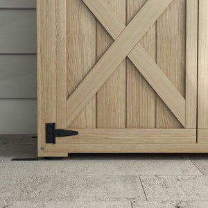 Armoire de Jardin abri Jardin Remise pour Outils sur Pied 90L x 54,5l x 161/168,5H cm 2 étagères Toit bitumé étanche Bois pin Autoclave