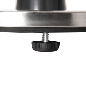 Parasol chauffant électrique 3000W chauffage d'appoint sans CO₂ 13 m² et IP44 - chauffage infrarouge sur pied 3 puissances de chauffe - hauteur réglable de 160 à 200 cm acier inox. argent