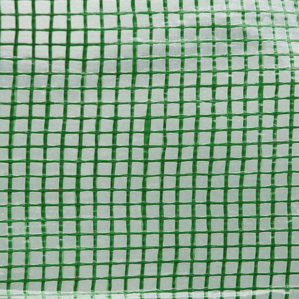 Serre de Jardin Tunnel 13,5 m² dim. 4,5L x 3l x 2H m - 6 fenêtres, Porte zippée Enroulable - châssis Tubulaire Acier galvanisé, bâche PE Haute densité Vert