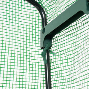 Serre de jardin PE avec étagères 4 niveaux, serre de balcon, bâche renforcée 140 /m², châssis en acier, porte zippée enroulable, pour légumes plantes, intérieur extérieur, 70x50x160cm, vert