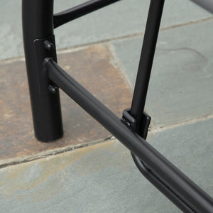 Balancelle de Jardin 3 Places Convertible Inclinaison Toit réglable Matelas Grand Confort Rembourrage 7 cm fourni Gris métal époxy Noir