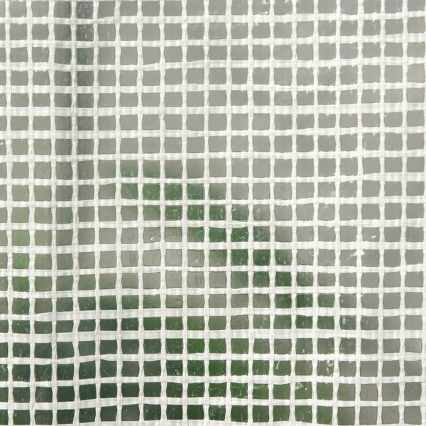 Serre de jardin PE avec étagères 3 niveaux, serre de balcon, bâche renforcée 140 g/m², châssis en acier, 2 portes zippées enroulables, pour légumes plantes fleurs, 200 x 100 x 215 cm, blanc