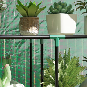 Serre de jardin PE avec étagères 3 niveaux, serre de balcon, bâche renforcée 135 g/m², châssis en acier, porte zippée enroulable, pour légumes plantes fleurs, 100 x 40 x 150 cm, vert