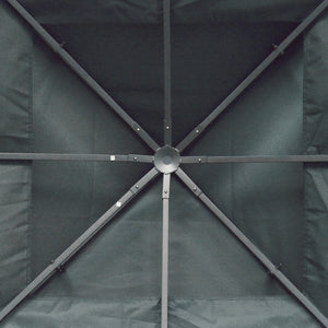 Toit de Rechange pour Pavillon de Jardin en Métal Partyzelt Polyester 3x3m Gris Anthracite