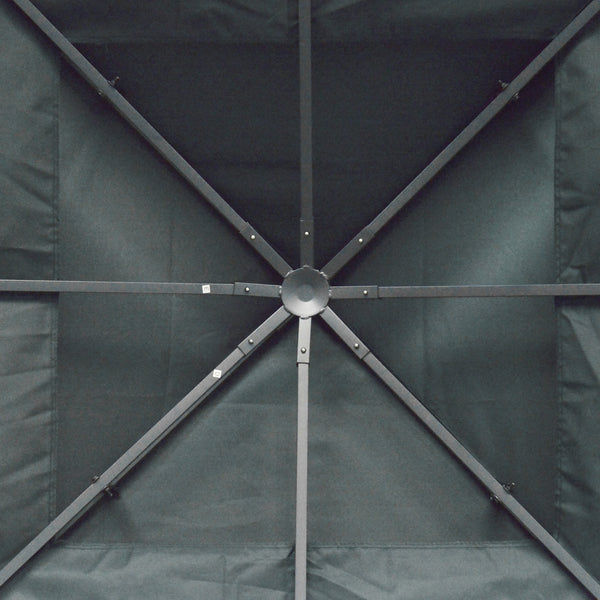 Toit de Rechange pour Pavillon de Jardin en Métal Partyzelt Polyester 3x3m Gris Anthracite