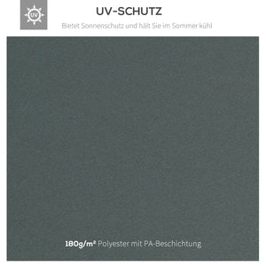 Toit de Rechange pour Pavillon de Jardin en Métal Partyzelt Polyester 3x3m Gris Anthracite