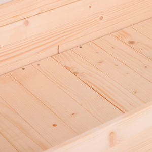 Jardinière sur Pieds Potager dim. 122L x 56l x 76H cm Inserts d'irrigation + Feutre de Drainage Inclus Bois Massif Sapin