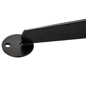 Support de fauteuil suspendu, support chaise suspendue, base en X, cadre en C, boucle à ressort inclus, cadre en métal robuste, charge max.120 kg, 114 x 80 x 208 cm, noir