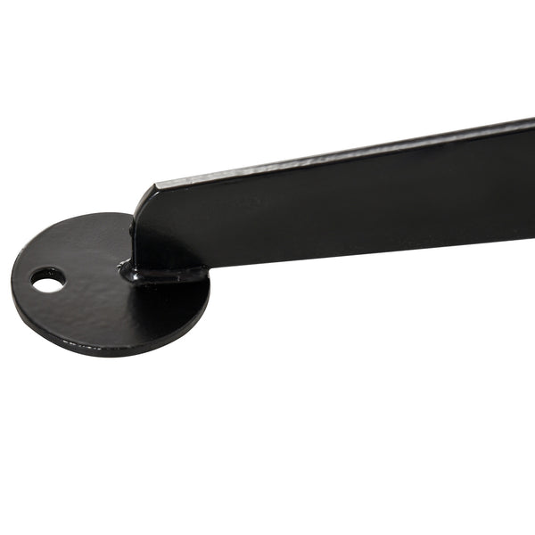 Support de fauteuil suspendu, support chaise suspendue, base en X, cadre en C, boucle à ressort inclus, cadre en métal robuste, charge max.120 kg, 114 x 80 x 208 cm, noir