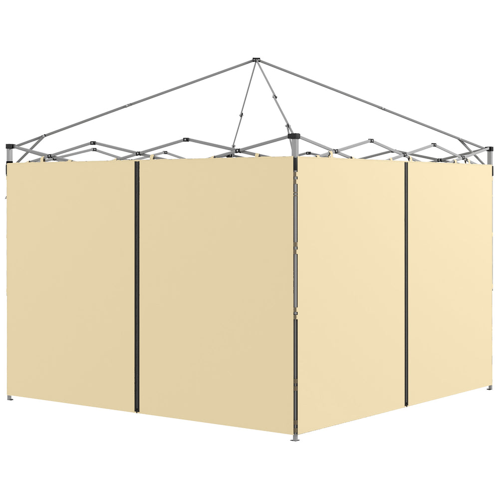 Parois latérales de Rechange Barnum panneaux latérals pour tonnelle 3 x 3 ou 3 x 6 m 2 pièces beige