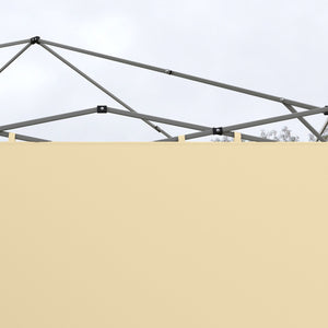 Parois latérales de Rechange Barnum panneaux latérals pour tonnelle 3 x 3 ou 3 x 6 m 2 pièces beige