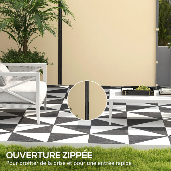 Parois latérales de Rechange Barnum panneaux latérals pour tonnelle 3 x 3 ou 3 x 6 m 2 pièces beige