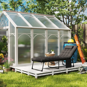 Bain de soleil, chaise longue pliante avec coussin, appuie-tête, poche latérale, textilène, transat jardin extérieur inclinable de plage camping piscine terrasse 58 x 189 x 32,5 cm noir