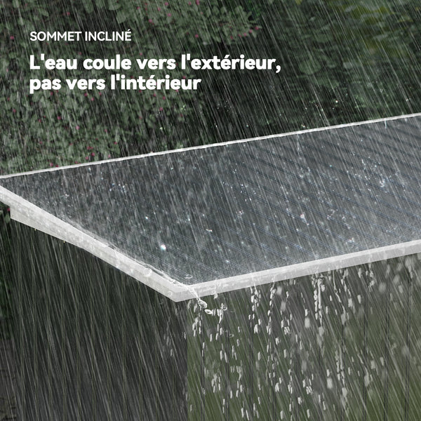 Abri de Jardin 3,6 m² Remise à Outils avec kit de fondation en Acier galvanisé avec Portes coulissantes, dim. 280L x 130l x 172H cm, Gris-Noir