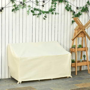 Housse de Protection mobilier de Jardin bâche étanche 140L x 84l x 56/94H cm Oxford Haute densité 600D Beige