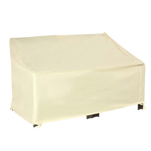 Housse de Protection mobilier de Jardin bâche étanche 140L x 84l x 56/94H cm Oxford Haute densité 600D Beige