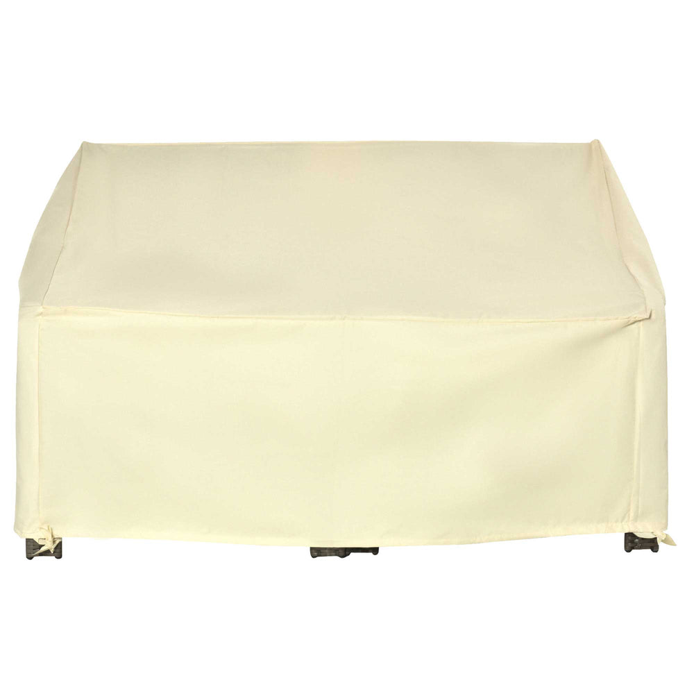 Housse de Protection mobilier de Jardin bâche étanche 140L x 84l x 56/94H cm Oxford Haute densité 600D Beige